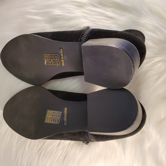 SENSO BLACK SUEDE BAILEY ANKLE BOOTIES SIZE 36 - Picture 7 of 8